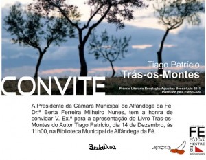 O Livro "Trás-os-Montes" - Tiago Patrício
