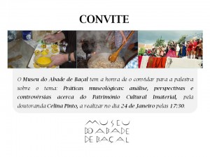 Convite - Palestra - Museu do Abade de Baçal