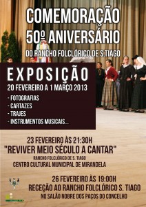 Comemoração 50º Aniversário do Rancho Folclórico de S. Tiago - Mirandela