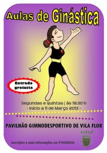 Aulas de Ginástica - Pavilhão Gimnodesportivo de Vila Flor