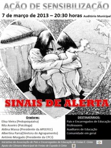 Sinais de Alerta - Ação de Sensiblização