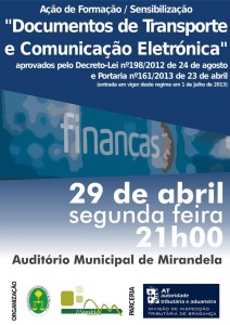 Ação de Formação: Documentos de Transporte e Comunicação Eletrónica