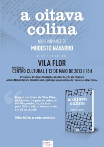 Apresentação do livro de Modesto Navarro: "A oitava colina de Lisboa" - Vila Flor