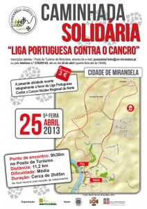 Caminhada Solidária: Liga Portuguesa Contra o Cancro - Mirandela