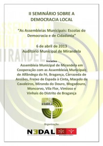 II Seminário Sobre a Democracia Local - Mirandela