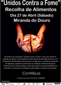 "Unidos Contra a Fome" - Recolha de Alimentos - Miranda do Douro