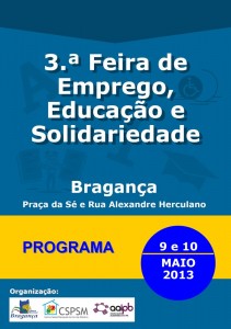 3.ª Feira de Emprego, Educação e Solidariedade - Bragança