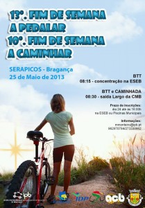 BTT - 13º Fim de Semana a Pedalar e 10º Fim de Semana a Caminhar - Serapicos - Bragança