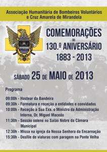 Comemorações do 130º Aniversário da AHBVCAM - Mirandela