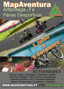 Férias Desportivas MapAventura - Verão 2013 - Alfândega da Fé