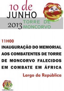 Inauguração do Memorial aos Combatentes em Torre de Moncorvo