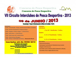 VII Circuito Interclubes de Pesca Desportiva - 2013 - Mirandela
