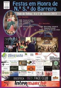 Participe no Festas em Honra de N.ª S.ª do Barreiro - Vale de Telhas - Mirandela