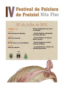 Participe no IV Festival de Folclore de Freixiel - Vila Flor