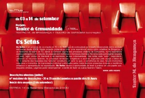 Participe no Os Sofás - Inscrições abertas (Julho)