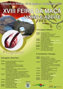 Participe no XVIII Feira da Maçã, Vinho e Azeite - Carrazeda de Ansiães