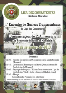 Participe no 1.º Encontro de Núcleos Transmontanos - Mirandela