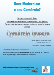 Participe no Comércio Investe - Alfândega da Fé