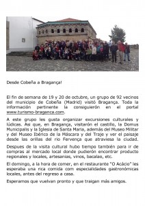Participe no Desde Cobeña a Braganca!