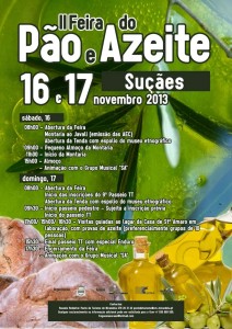Participe no II Feira do Pão e Azeite - Suçães - Mirandela