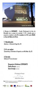 Participe na Orquestra Sinfónica Esproarte - Casa da Música - Mirandela