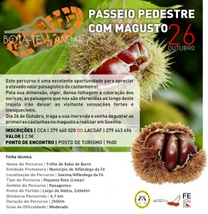 Participe no Passeio Pedestre com Magusto - Alfândega da Fé