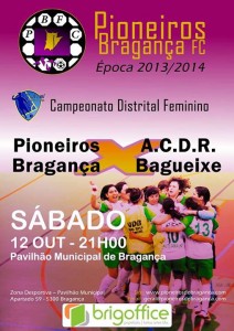 Participe no Pioneiros de Bragança Futsal Clube - Campeonato Distrital Feminio - Bragança