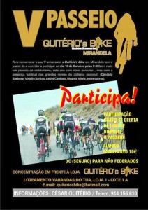 Participe no V Passeio Quitério's Bike - Mirandela