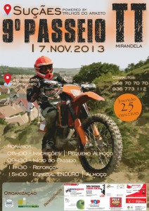 Participe no 9.º Passeio TT - Suçães - Mirandela