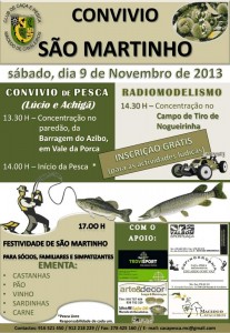 Participe no Convívio São Martinho 2013 - Clube Caça e Pesca - Macedo de Cavaleiros