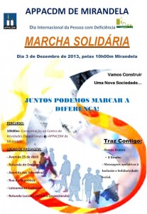 Participe na Marcha Solidária - APPACDM - Mirandela