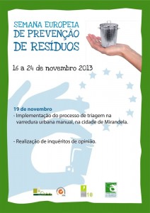 Participe na Semana Europeia de Prevenção de Resíduos - Mirandela