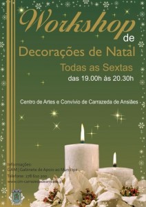 Participe no Workshop de Decorações de Natal - Carrazeda de Ansiães