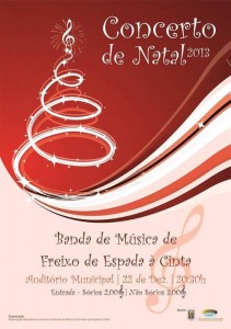 Participe no Concerto de Natal 2013 - Banda de Musica de Freixo de Espada à Cinta