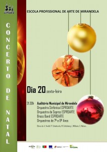 Participe no Concerto de Natal ESPROARTE - Mirandela