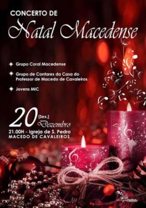 Participe no Concerto de Natal Macedense - Macedo de Cavaleiros
