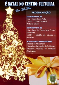 Participe no É Natal no Centro Cultural em Vila Flor