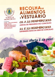 Participe na Recolha de Alimentos e Vestuário - Torre de Moncorvo