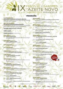 Participe no IX Festival de Sabores do Azeite Novo - Programa - Mirandela