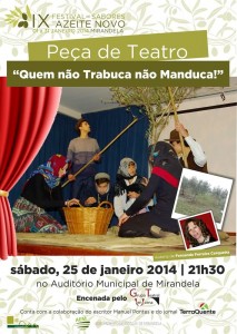 Participe na Peça de Teatro - Quem não Trabuca não Manduca - Mirandela