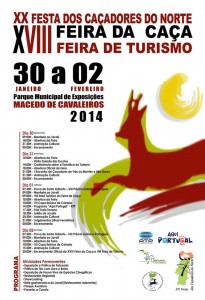Participe na XX Festa dos Caçadores do Norte - Feira da Caça e Feira de Turismo - Macedo de Cavaleiross
