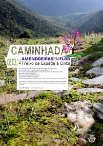 Participe no 1.º Passeio Pedestre das Amendoeiras em Flor Foz da Ribeira do Mosteiro - Freixo de Espada à Cinta