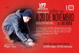 Participe na A 20 de Novembro de Lars Norén - Teatro Municipal de Bragança