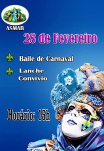 Participe no Baile de Carnaval - ASMAB - Bragança