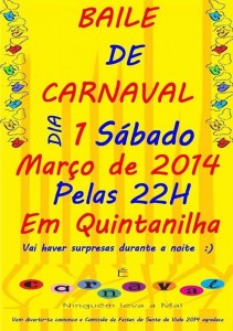 Participe no Baile de Carnaval - Quintanilha - Bragança