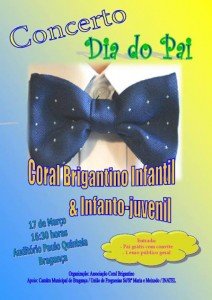 Participe no Concerto Dia do Pai - Coral Brigantino Infantil & Infanto-Juvenil - Bragança
