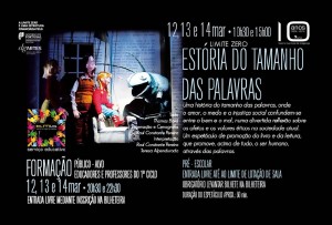 Participe no Formação - Estória do tamanho das palavras - Teatro Municipal de Bragança