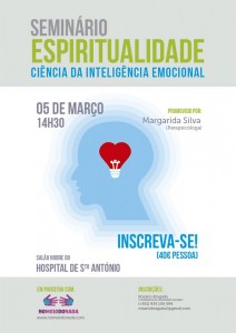 Participe no Seminário Espiritualidade Ciência da Inteligência Emocional - Salão Nobre do Hospital de Santo António do Porto