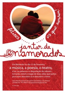 Participe na Jantar de Enamorados - Balsamão