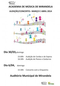 Participe na Academia de Música de Mirandela